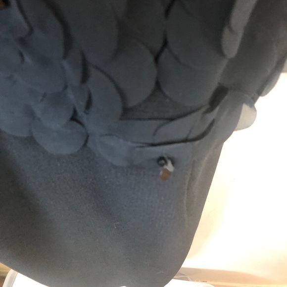 Vintage Le Chateau Sleeveless High Collar Prom Dress w/ Flowers Sequins - Picture 11 of 15